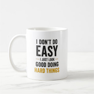 Taza De Café Cita de confianza de enfermera No hago lo fácil