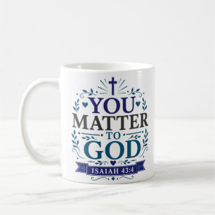 Taza De Café Cita de devocional diario cristiano «Tú importas p