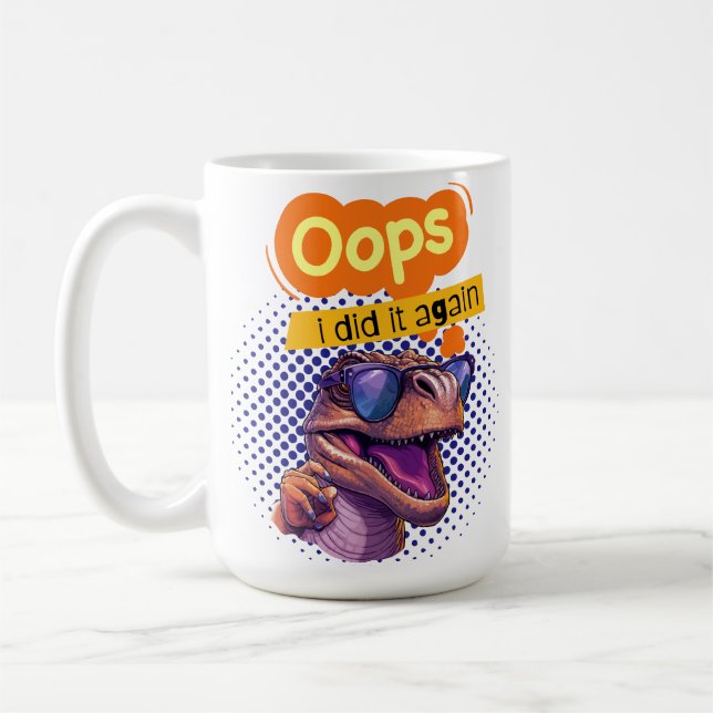 Taza De Café cita de dinosaurios (Izquierda)