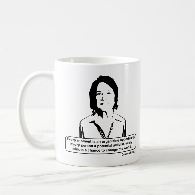 Taza De Café Cita de Dolores Huerta (Izquierda)