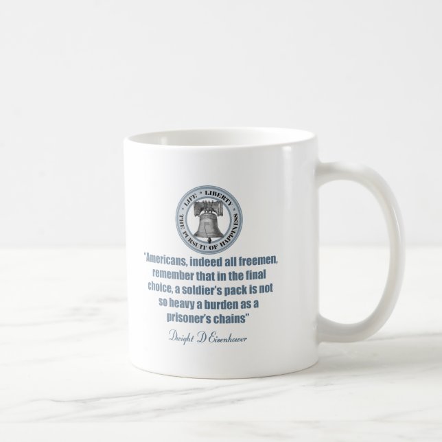 Taza De Café Cita de Eisenhower - El soldado (Derecha)