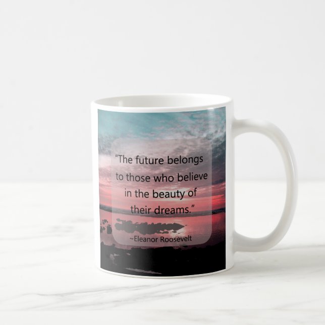 Taza De Café Cita de Eleanor Roosevelt (Derecha)