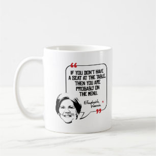 Taza De Café Cita de Elizabeth Warren - Seat en la tabla -