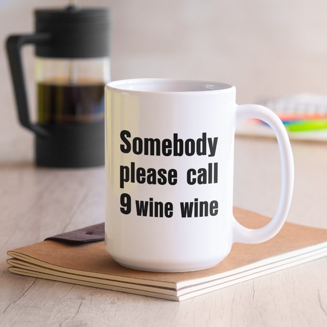 Taza De Café Cita de emergencia de vino divertida (Makes a great gift!)