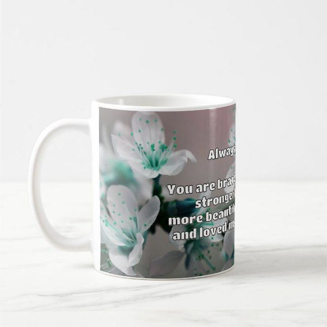 Taza De Café Cita de Empath Bravery Positive Animation (Izquierda)