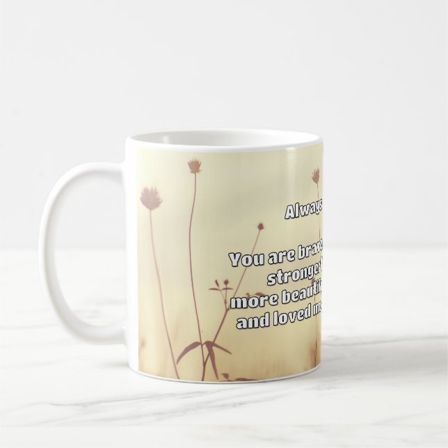 Taza De Café Cita de Empath Bravery Positive Animation (Izquierda)
