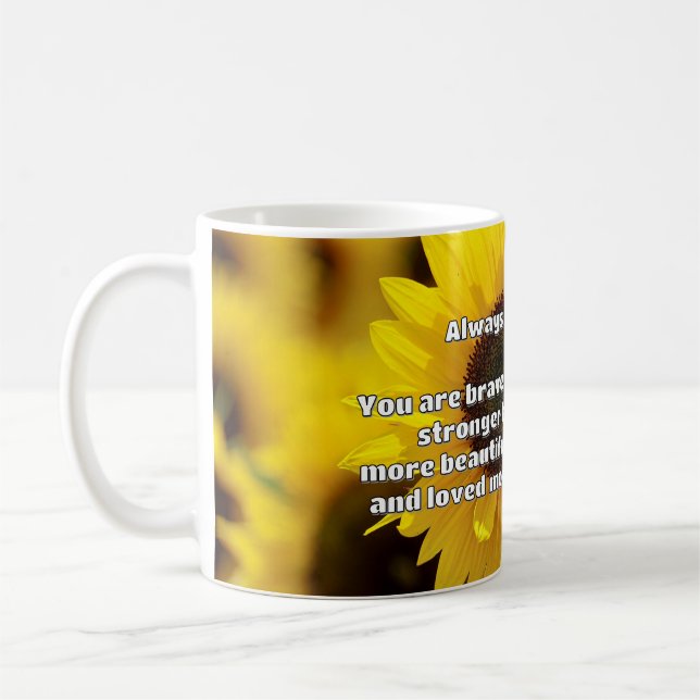 Taza De Café Cita de Empath Bravery Positive Animation (Izquierda)