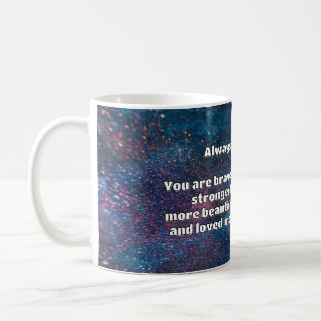 Taza De Café Cita de Empath Bravery Positive Animation (Izquierda)