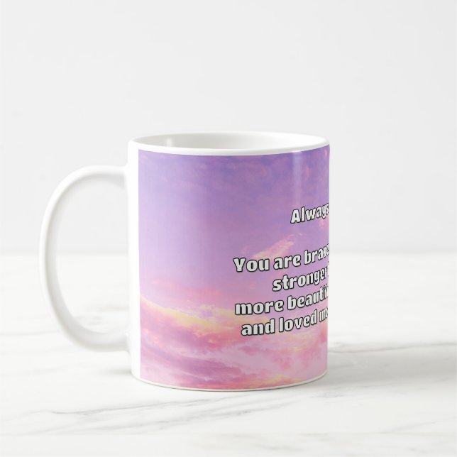 Taza De Café Cita de Empath Bravery Positive Animation (Izquierda)