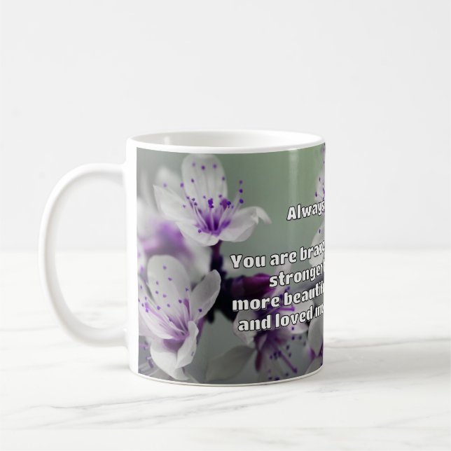 Taza De Café Cita de Empath Bravery Positive Animation (Izquierda)