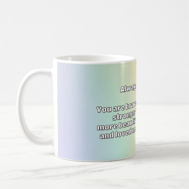 Taza De Café Cita de Empath Bravery Positive Animation (Izquierda)