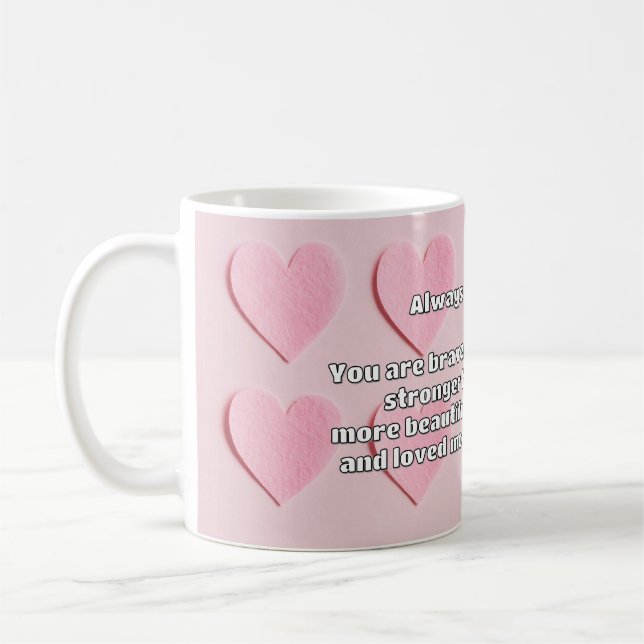 Taza De Café Cita de Empath Bravery Positive Animation (Izquierda)
