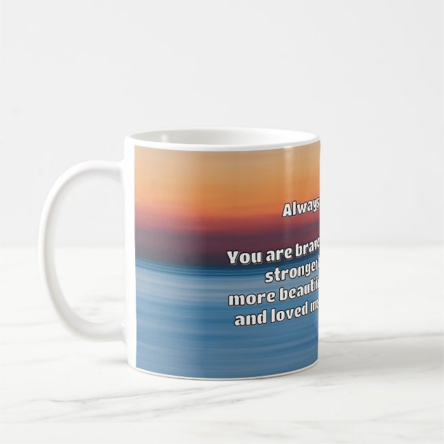 Taza De Café Cita de Empath Bravery Positive Animation (Izquierda)