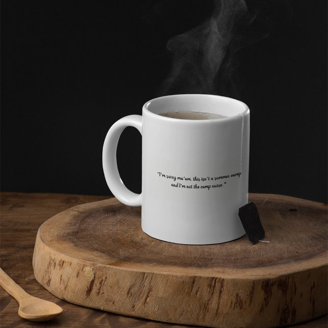 Taza De Café Cita de enfermera desvergonzada divertida (Subido por el creador)