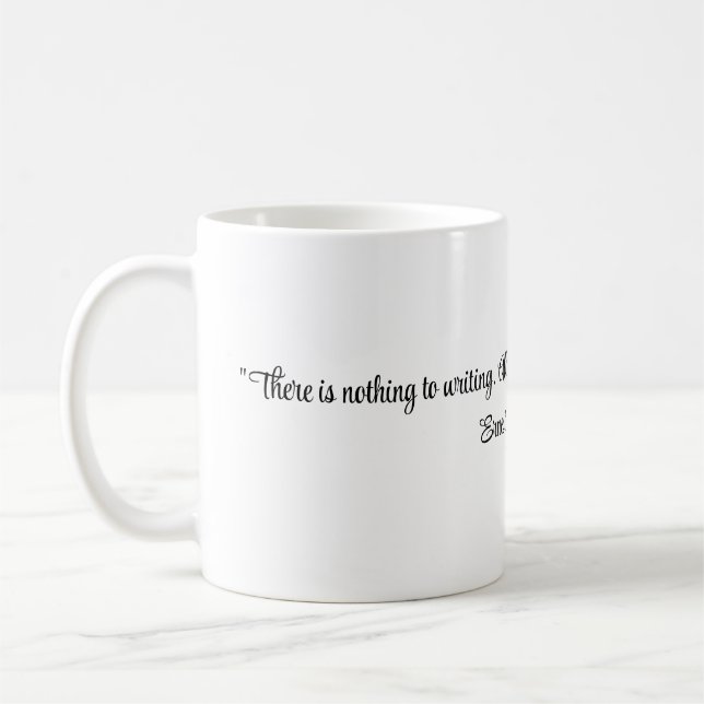 Taza De Café Cita de Ernest Hemingway (Izquierda)