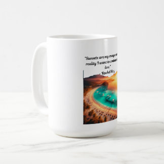 Taza De Café Cita De Escape Del Amanecer