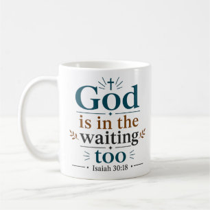 Taza De Café Cita de Esperanza Cristiana: Dios También Está en 