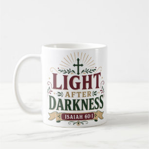 Taza De Café Cita de Esperanza Espiritual Luz Después de la Osc
