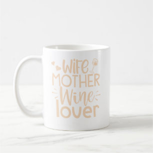 Taza De Café Cita de Esposa, Madre, Ganadora