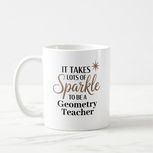 Taza De Café Cita de espuma para profesor de geometría (Izquierda)