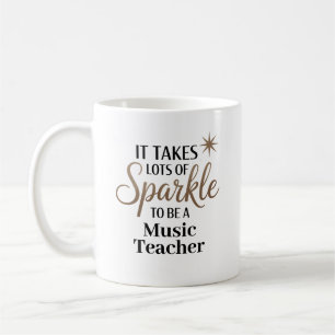 Taza De Café Cita de espuma para profesor de música