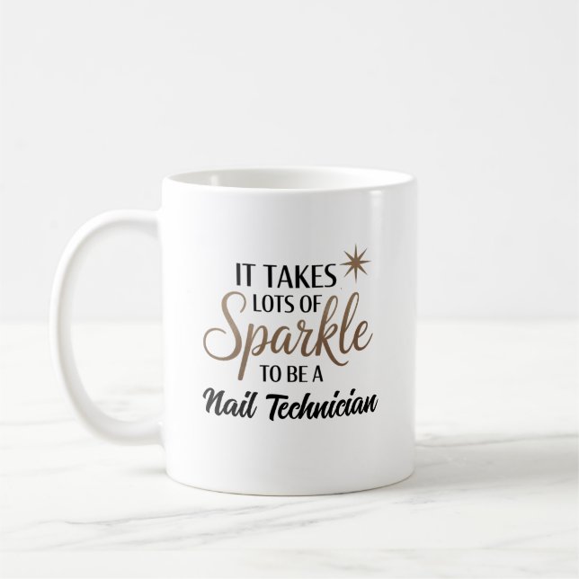 Taza De Café Cita de espuma para técnico de uñas (Izquierda)