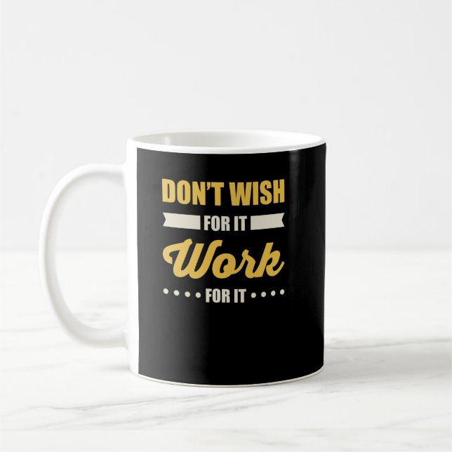 Taza De Café Cita de éxito motivacional inspiradora (Izquierda)