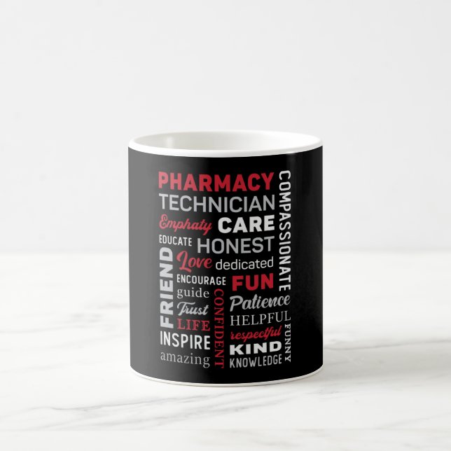 Taza De Café Cita de Farmacéutico Técnico Medicamento Farmacéut (Centro)