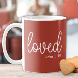 Taza De Café Cita de fe de amor ruso minimalista