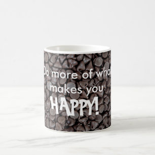 Taza De Café Cita de felicidad de sabor a chocolate