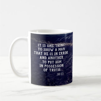 Taza De Café Cita de filosofía de John Locke