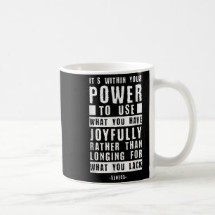Taza De Café Cita de Filosofía Esterical Seneca Stoici Inspirad
