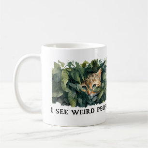 Taza De Café Cita de gatos y personas raras