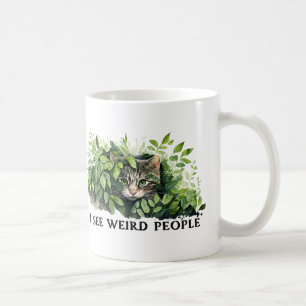 Taza De Café Cita de gatos y personas raras