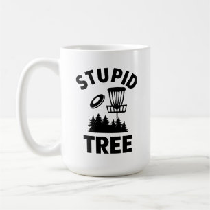 Taza De Café Cita de golf de disco divertida Estúpido árbol