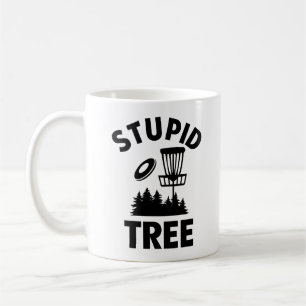 Taza De Café Cita de golf de disco divertida Estúpido árbol