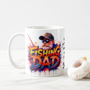 Taza De Café Cita de graffiti de pescadores