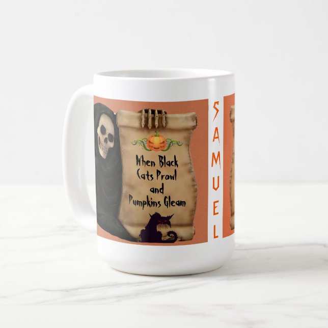 Taza De Café Cita de Halloween (Anverso izquierdo)