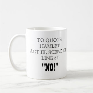 Taza De Café Cita de Hamlet