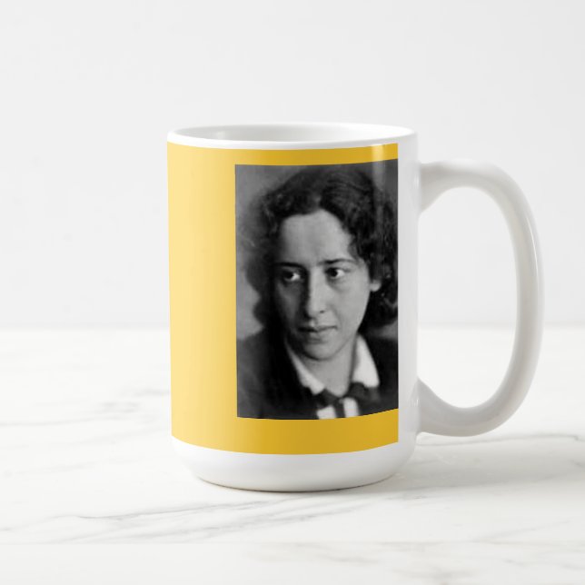 Taza De Café Cita de Hannah Arendt (Derecha)