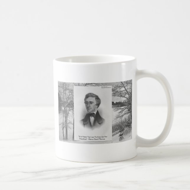 Taza De Café Cita de Henry David Thoreau (Derecha)