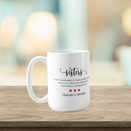 Taza De Café Cita de hermana Nombre personalizado Café personal