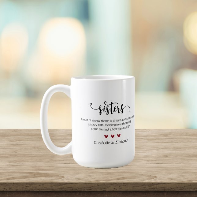 Taza De Café Cita de hermana Nombre personalizado Café personal (Subido por el creador)