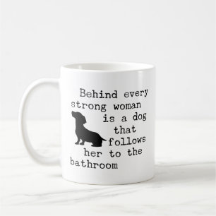 Taza De Café Cita de humor de perro - Dachshund 