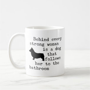 Taza De Café Cita de humor para perros - Corgi