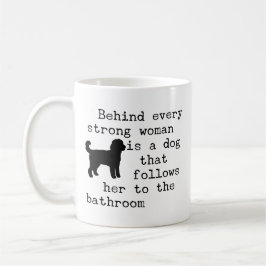 Taza De Café Cita de humor para perros - Labradoodle