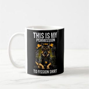 Taza De Café Cita De Ingeniería Nuclear Para Radiación Nuclear