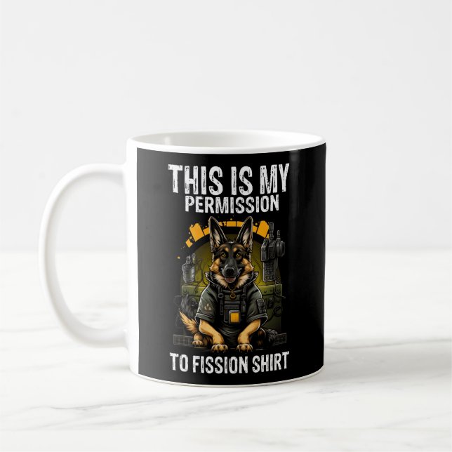 Taza De Café Cita De Ingeniería Nuclear Para Radiación Nuclear (Izquierda)
