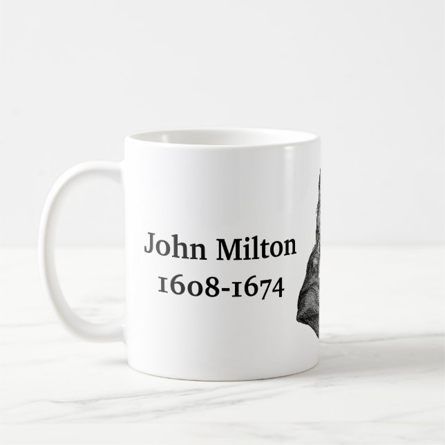 Taza De Café Cita de John Milton en libros (Izquierda)