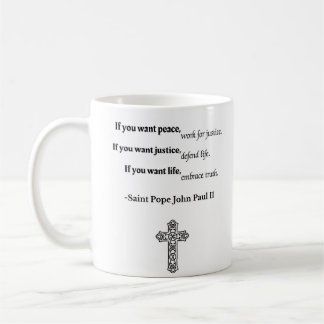 Taza De Café cita de John Paul II